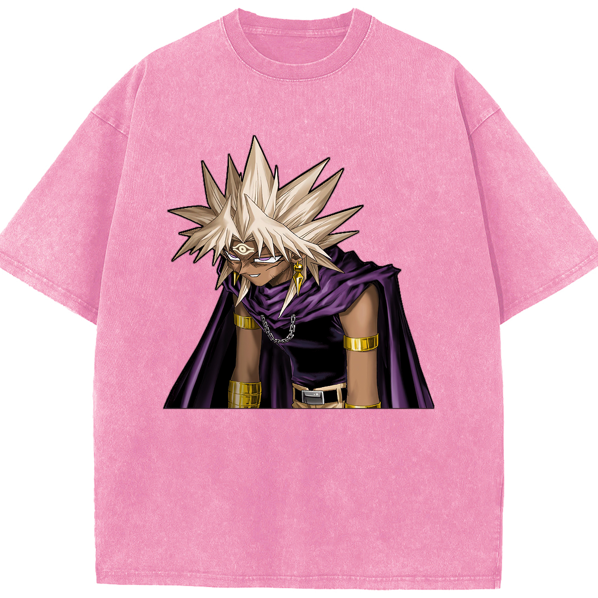 （画像用） 遊☆戯☆王 Yu-Gi-Oh! 綿100% ヴィンテージ風 半袖Tシャツ（フロントプリント）
